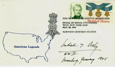  Medal Of Honor  Michael J. Daly Hand Signed FDC Dated 1994 • $39.99