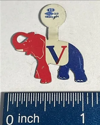 WWII V For Victory Elephant Tab Pin B-1 • $5.99