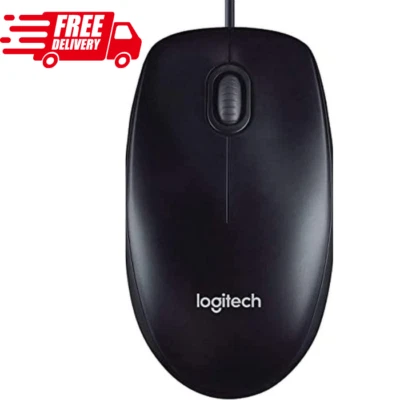 $11.96 • Buy Logitech Corded Mouse M90 Black Wired USB Optical Tracking | NEW | FREE SHIPPING
