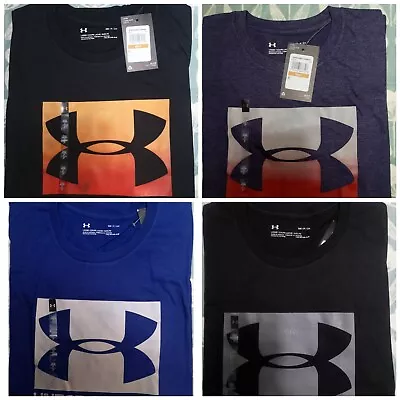 Under Armour Gym Sport-style Big Logo Short Sleeve T-Shirt Men UK Seller • £10.99