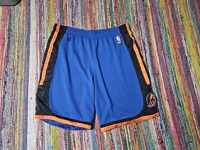 Vintage Adidas New York Knicks Swingman NBA Shirts Men's Large Away Blue FLAWS • $40