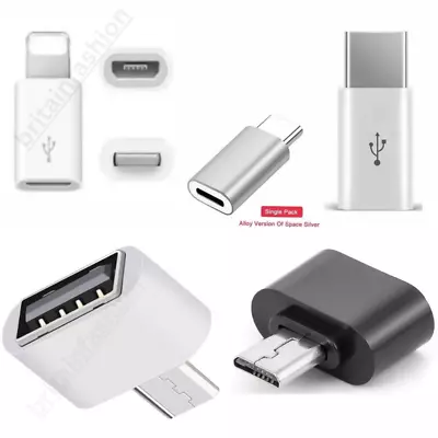USB To TYPE C 3.0 A Male Adapter Converter IPhone Data Connector OTG • £1.99
