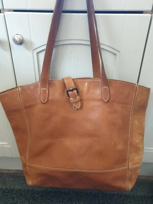 £24.99 • Buy Fat Face Lrg Leather Tan Shopper Tote Style Bag. Soft Leather.