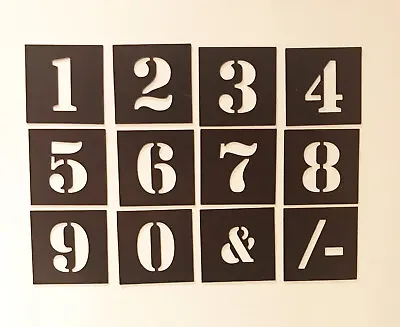 MAGNETIC Number Stencil Individual   40mm Up To 200mm - Free Post  • $43.85