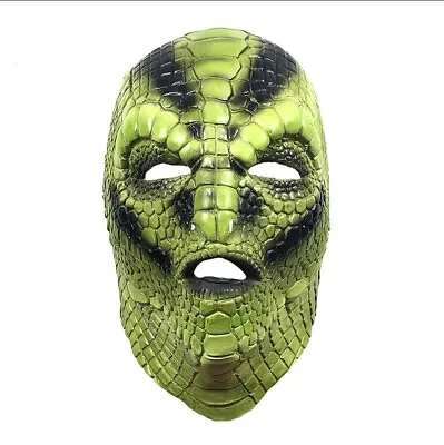 £21.58 • Buy Viper Snake Man Viper Animal Mask Latex Headgear Masquerade Scary Halloween Mask