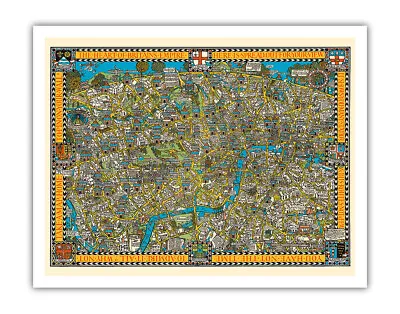 Wonderground London Underground Railways - Vintage Pictorial Map MacDonald Gill • $15.98