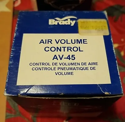 Brady AV-45 Air Volume Control NOS • $19.95