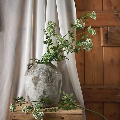 1 X Tall Faux White Flower Stem Foliage Wild Flower Cow Parsley Ammi 100 Cm ☘️ • £16.99