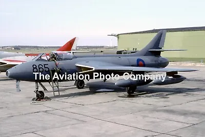 Royal Navy FRADU Hawker Hunter GA.11 XE707 At RAF Lossiemouth (1984) Photograph • £1.20