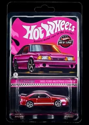 Hot Wheels RLC PINK 1993 FORD MUSTANG COBRA R Red Line Club Special Edition • $42.48