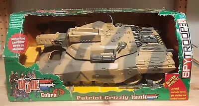 Hasbro GI JOE VS Cobra Patriot Grizzly Tank Spy Troops Damage Box • $120