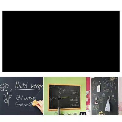 45 *200cm Peel And Stick Chalkboard Black Stickers Wallpaper Household • $12.88
