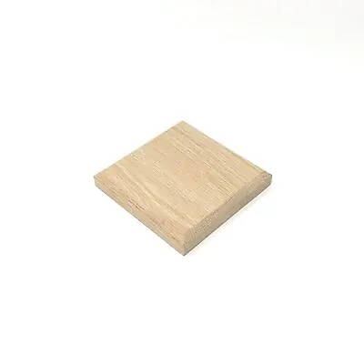 Solid Oak Square Wooden Plaque Craft Sign Plinth Coaster Stand Chamfer Ogee • £14.99