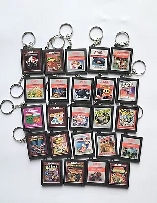 Atari 2600 3d Printed Mini Game Cartridge Key Chains / Bag Charms.   • $6.50