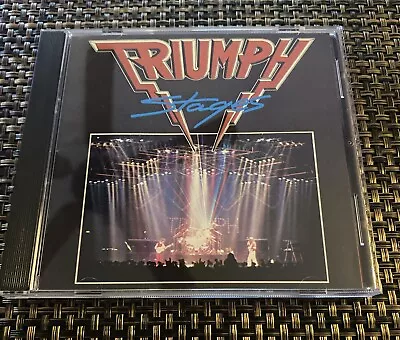 Triumph Stages CD TARGET ERA! JAPAN MCAD2-8020 JVC-432 Rik Emmett Hold On RARE! • $18.90