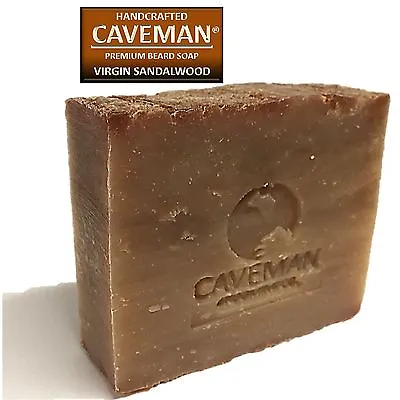 Original Handcrafted Beard And Body Soap By Caveman Virgin Sandalwood • £11.56