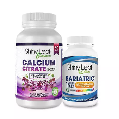Bariatric Multi Vitamins Iron-Free And Calcium Citrate Chewable Bundle • $24.95