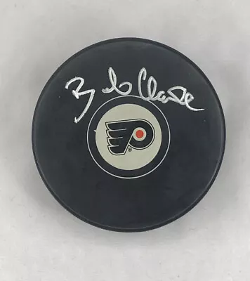 Bobby Bob Clarke Signed Hockey Puck Philadelphia Flyers Hockey Hero Beckett Bas • $85