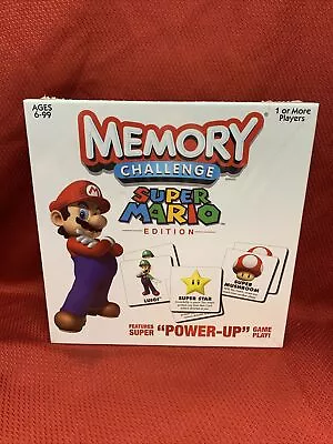 Super Mario Brothers Memory Challenge Board Game Hasbro Nintendo NEW SEALED • $49.99