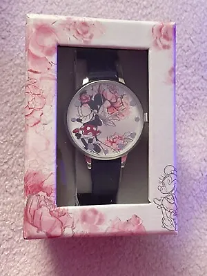 New Disney Parks Minnie Mouse Floral Watch Bnib • £29.99