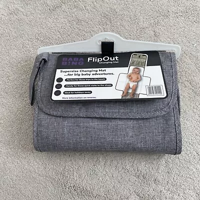 Baba Bing FlipOut Baby Changing Mat Pack New With Tags Grey • £12