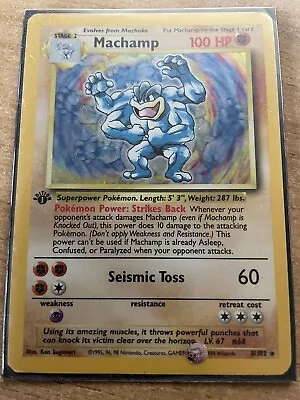 £350 • Buy Shiny Machamp. Original 1995 Pokemon Card.