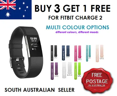 $4.99 • Buy Replacement Silicone Gel Band Bracelet Strap For FITBIT CHARGE 2 SA & AU SELLER