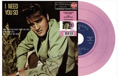 £24.99 • Buy Elvis A72V 0175 I Need You So - Pink Vinyl EP