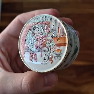 Chinese Famille Rose Porcelain Box Late Qing Or Republic • $53