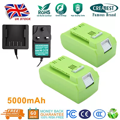 24V 5.0Ah Li-ion Battery/Charger For GreenWorks G-24 24V 29842 29852 29322 29837 • £86.95