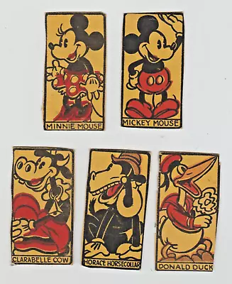 Vtg. 1930's Disney Post Toasties Cutouts Mickey Minnie Donald Horace Clarabelle • $50