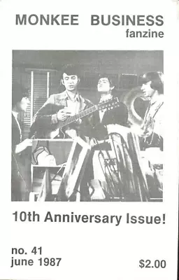 The Monkees Monkee Business Fanzine #41 June 1987 T63 • $7.50