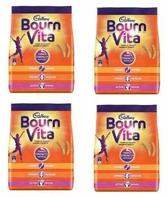 5 X 100gm Bournvita Chocolate Health Drink  Refill Pack | Pack Of 4 | Free Ship • £27.67