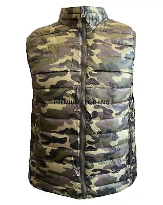 Mens EX STORE Sleeveless GILETS Body Warmer Puffer Quilted Padded Bomber Jackets • £14.99