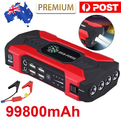 $63.91 • Buy Jump Starter Portable Car Battery Pack 12V Auto Battery Charger Booster Jumper