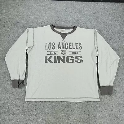 Los Angeles Kings Shirt Women's Large Gray Thermal NHL Hockey Long Sleeve Top • $8.50