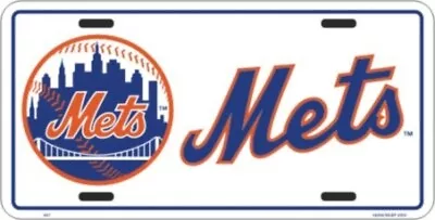 New York Mets White License Plate • $17.99