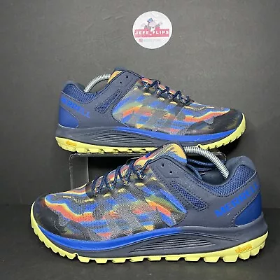 Merrell Nova 2 Navy / Multicolor Trail Running Shoes J067179 - Sz 10.5 • $36.50