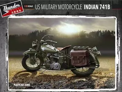 Thunder Model TM35003 1/35 US Military Motorcycle Indian 741B 2 Sets In Box • $19.99