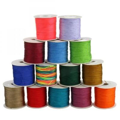 £3.99 • Buy 90m DIY Nylon Cord Thread Chinese Knot Macrame Beading Bracelet Braided 0.8mm