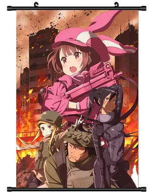 5341 Sword Art Online Alternative Gun Gale Onli Decor Poster Wall Scroll Cosplay • $5.12