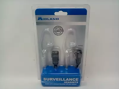 Headset Midland GMRS Radios PTT Surveillance Headsets - Works With Midland FRS • $39.99