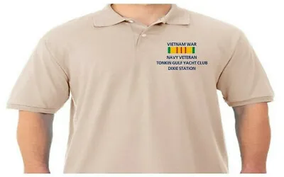 $48.95 • Buy Vietnam Tonkin Gulf Dixie Station Navy*embroidered Polo Shirt/sweat/jacket.