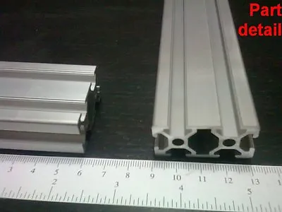 Aluminum T-slot 2040 Extruded Profile 20x40-6 Length 1000mm ( 40 ) 2 Pieces Set • $65.70