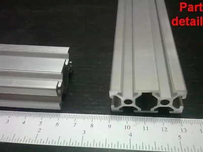 Aluminum T-slot 2040 Extruded Profile 20x40-6 Length 1500mm ( 60 ) 2 Pieces Set • $86