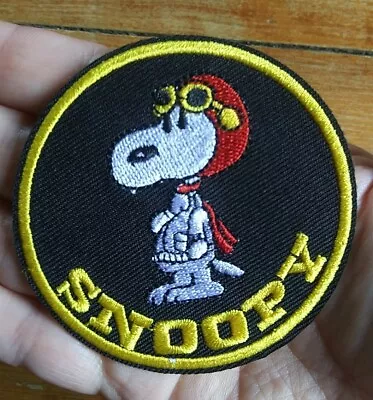 SNOOPY ~ Red Baron Peanuts Cartoon Embroidered Iron Or Sew On PATCH • $6.43