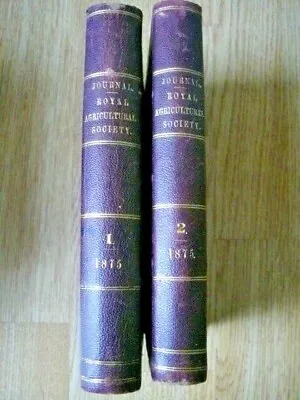 £30 • Buy The Journal Of The Royal Agricultural Society Of England Vol.11 Part 1&2  1875 