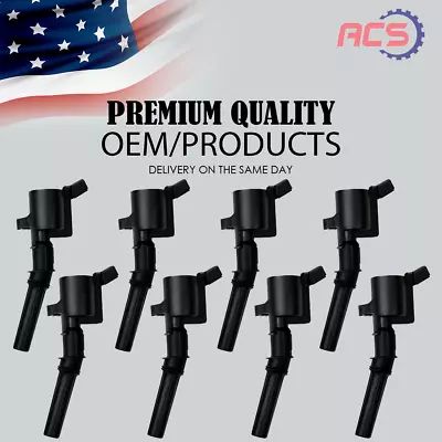 8X OEM Ignition Coils For Ford F150 F250 F550 E350 Lincoln 4.6L 5.4L DG508 FD503 • $30.58