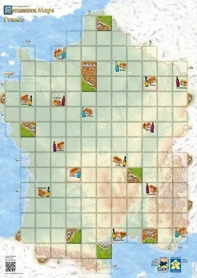 CARCASSONNE Board Game Map France Carcassone Maps New • $49.99