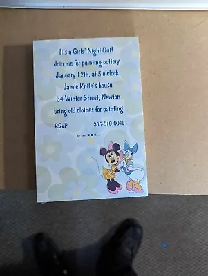 Disney Minnie & Daisy Party Invitations 50 Count  • $6